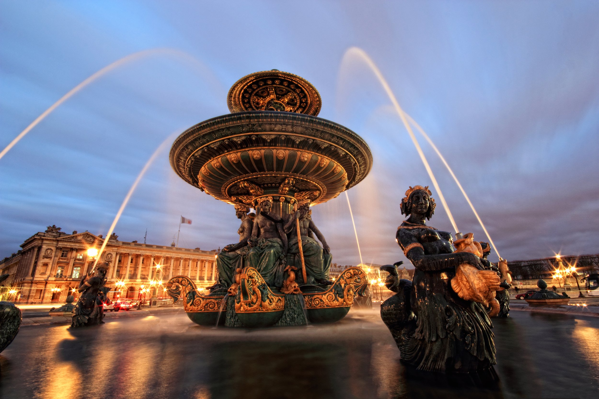 Beautiful fountain in Paris